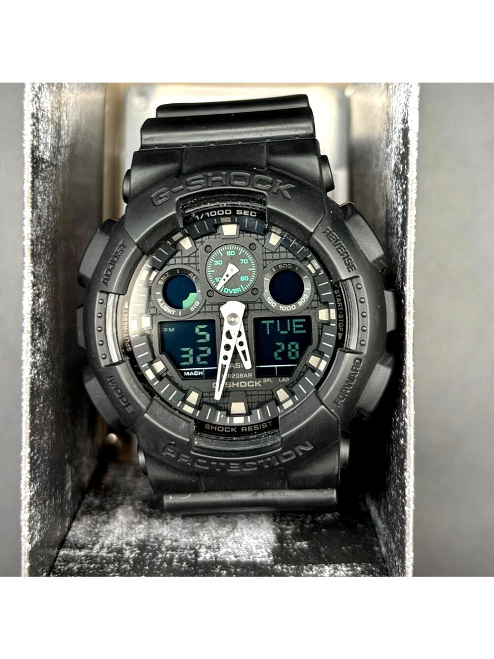 Casio G-Shock GA100MB-1A Men's Black Analog Digital Shock NIBWT